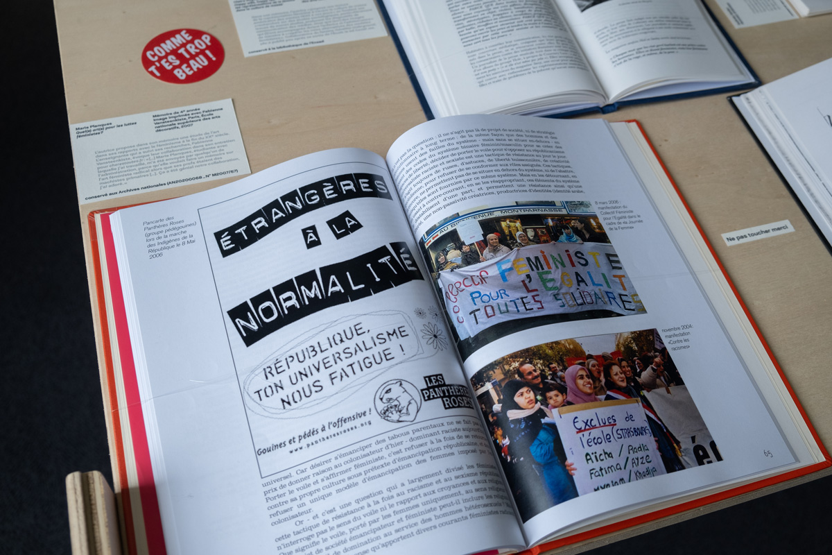 Quel(s) art(s) pour les luttes féministes ?, mémoire de Marie Planques, suivi par Fabienne Vansteenkiste (2007, conservé aux Archives nationales - AN20200068 N° M2007/57)