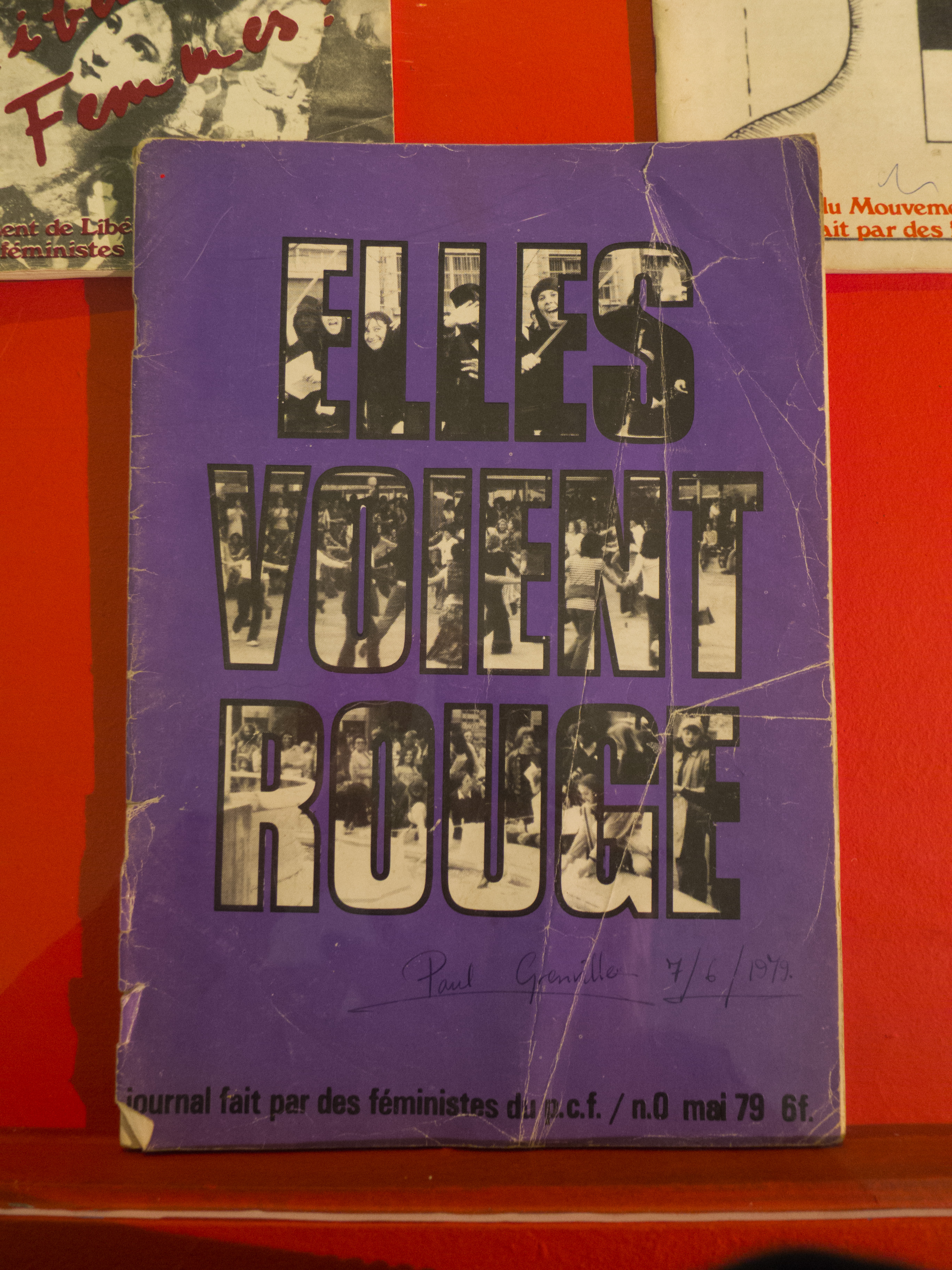 Elles voient rouge, journal féministe du PC, mai 1979, ph. Étienne Pouvreau, 2016.