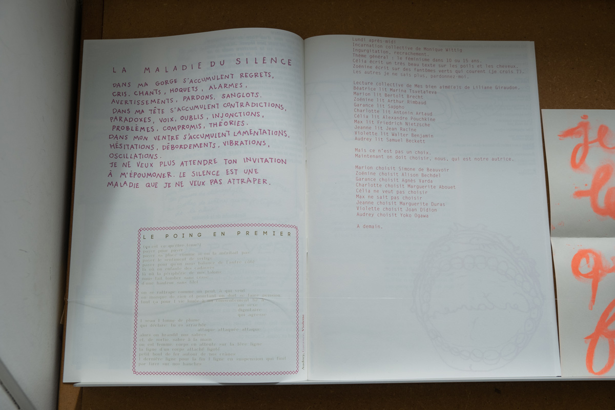 Certaines, fanzine collectif réalisé dans le cadre d’un workshop de Béatrice Cussol à l’Ensad, 2021.